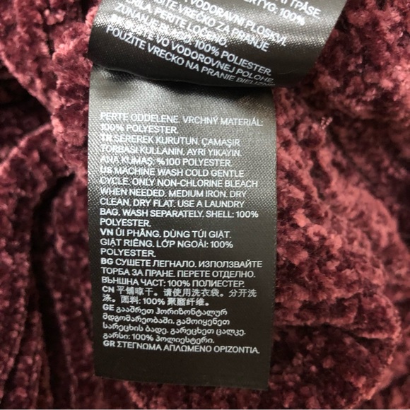 H & M DIVIDED WOMENS TURTLENECK WAFFLE KNIT EXTRA SOFT SWEATER SZ LG EGGPLANT - Picture 9 of 9